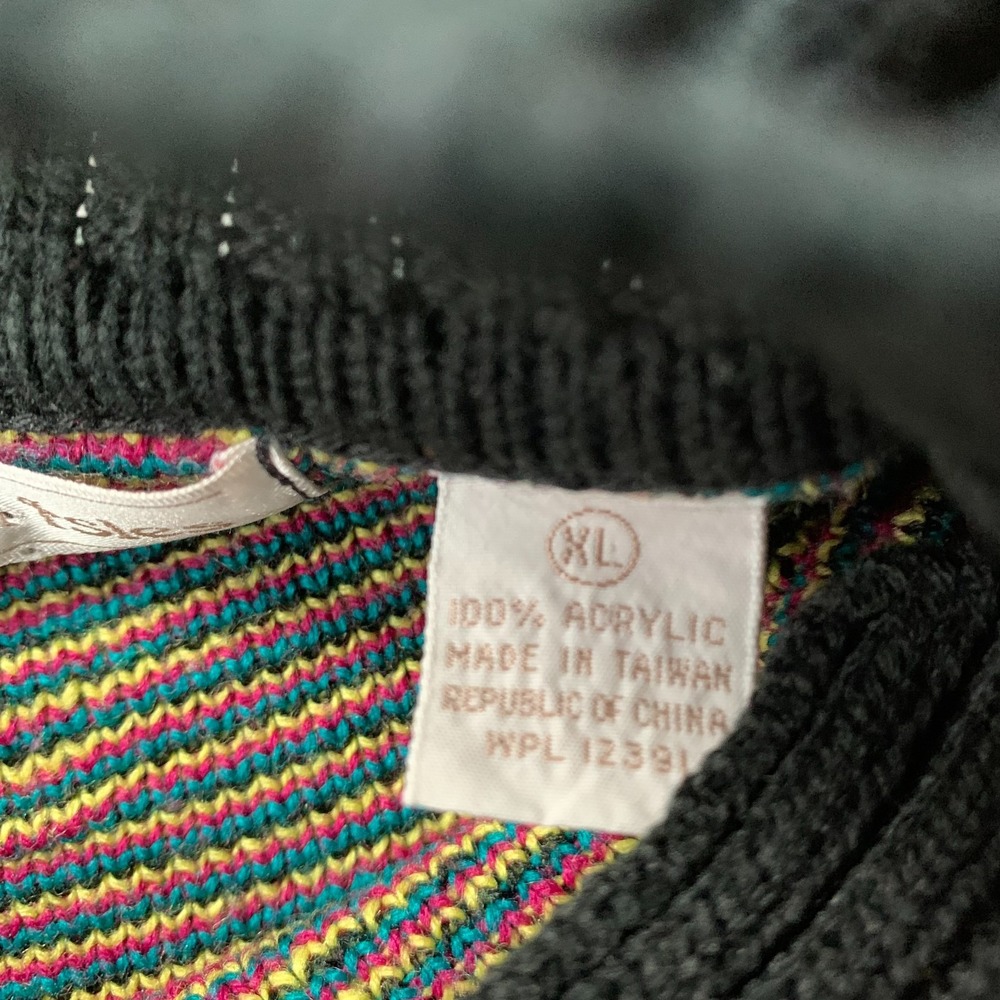 NORTHERN ISLES Sweater Womens XL Top Extra Large Black Blue - Picture 6 of 6